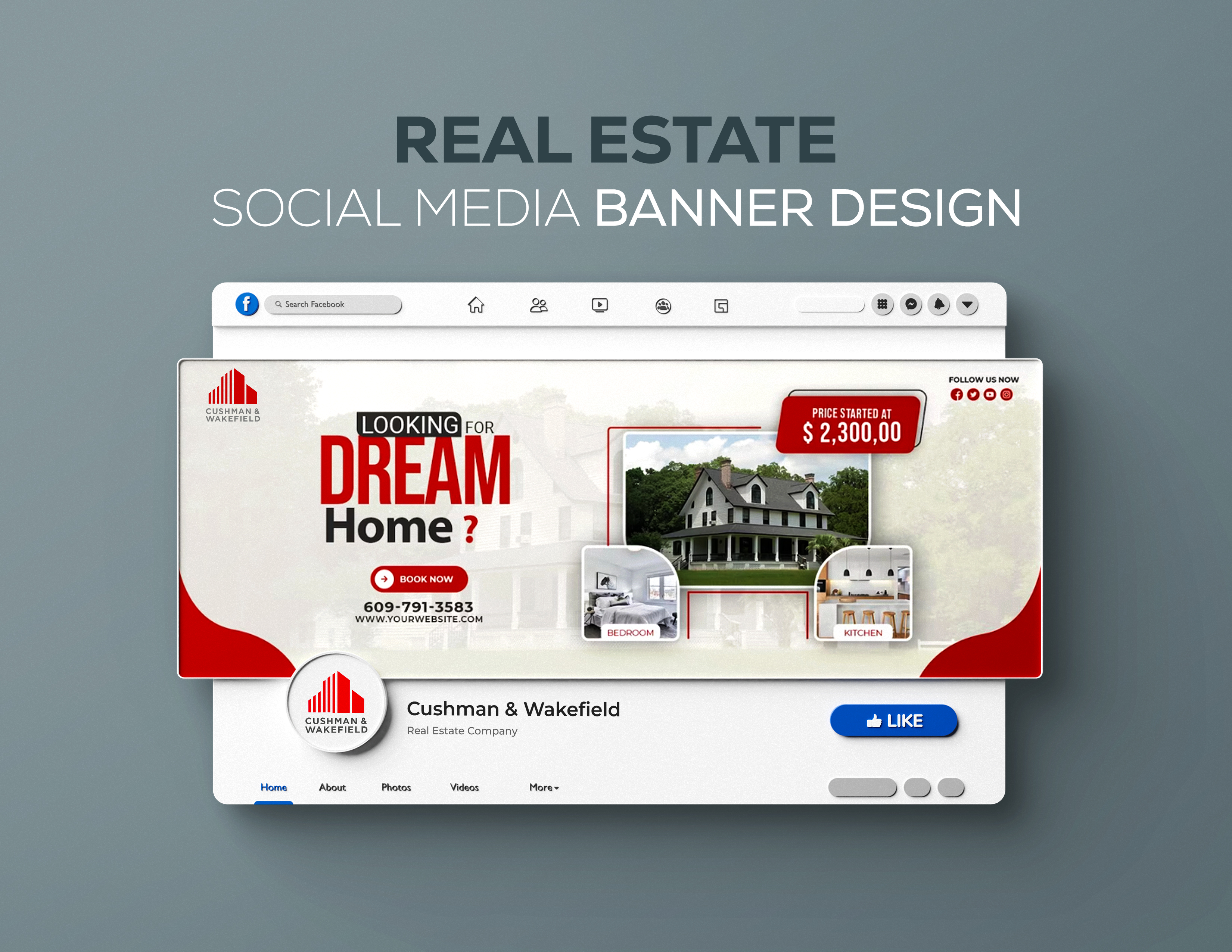 Social media posters- banners-pages