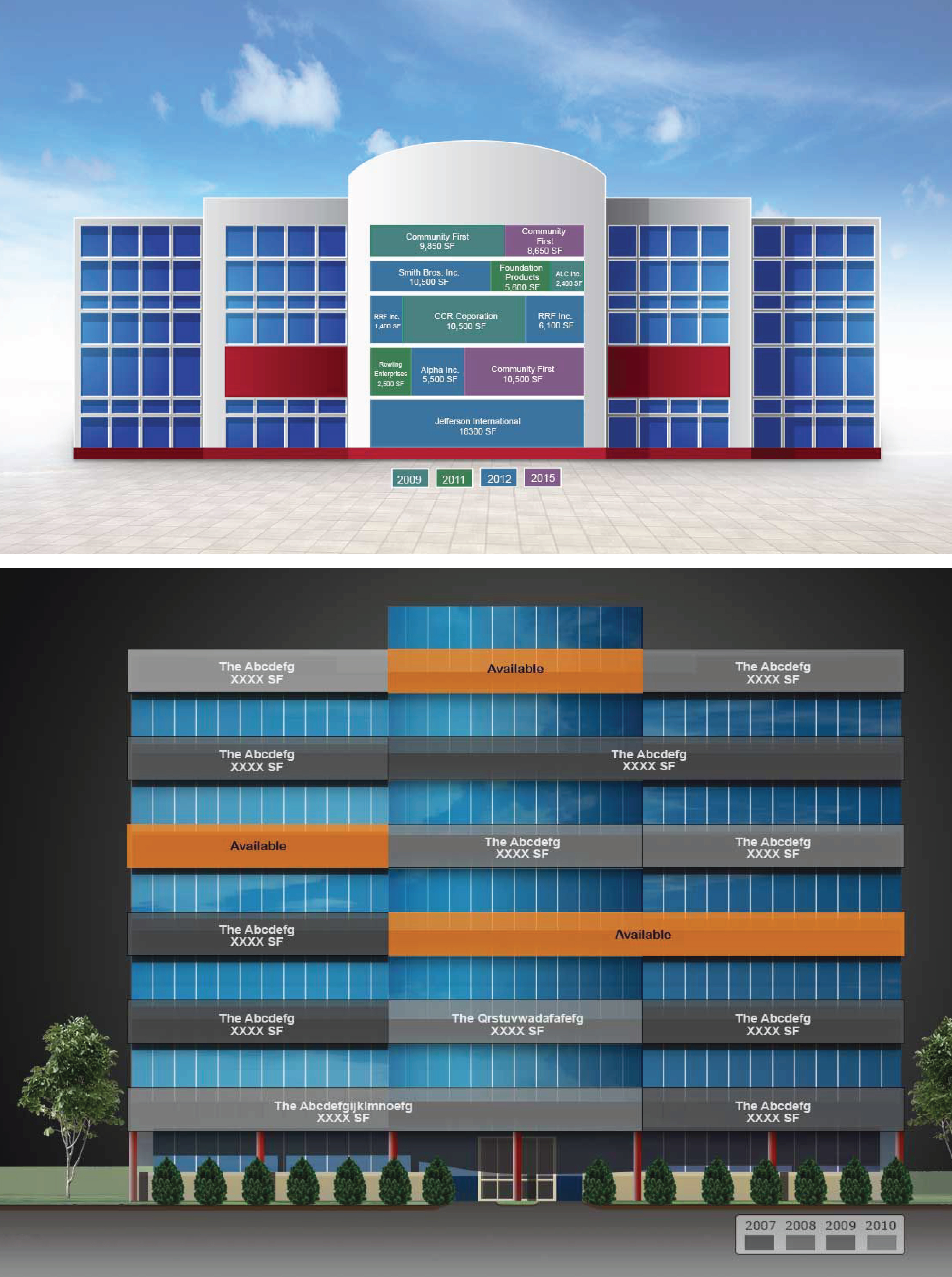 2D stacking plan